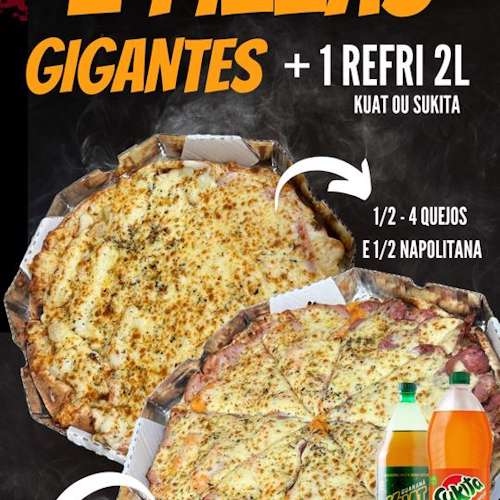 2 Pizza Gigante + Refrigerante 