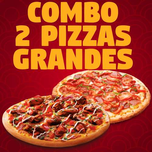 2 Pizzas Grandes por R$ 106,00