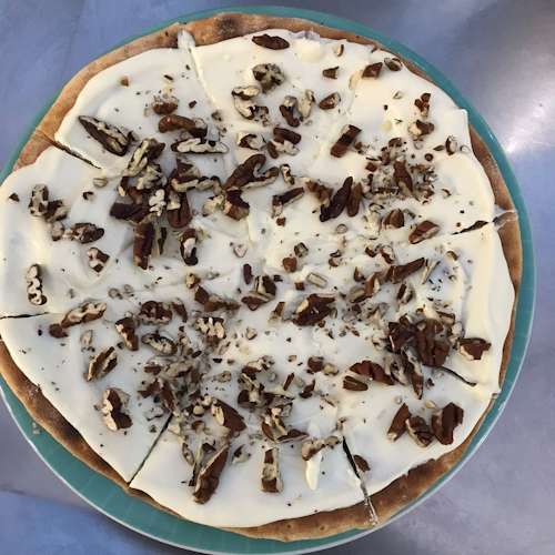 Pizza nozes choco branco