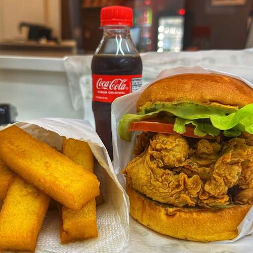 Combo Chicken Burger + Coca Cola