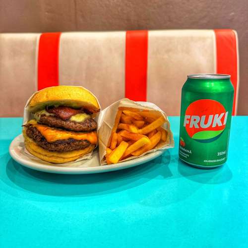 Combo Hambúrguer Alto + Fruki Guaraná