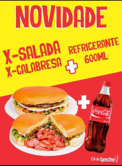 X salada + calabresa + coca 600