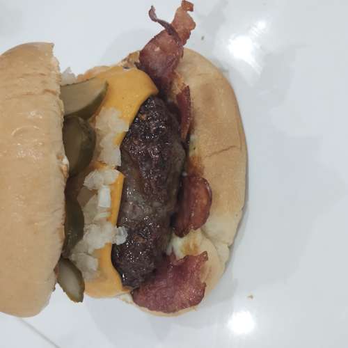 Hambúrguer duplo cheddar 