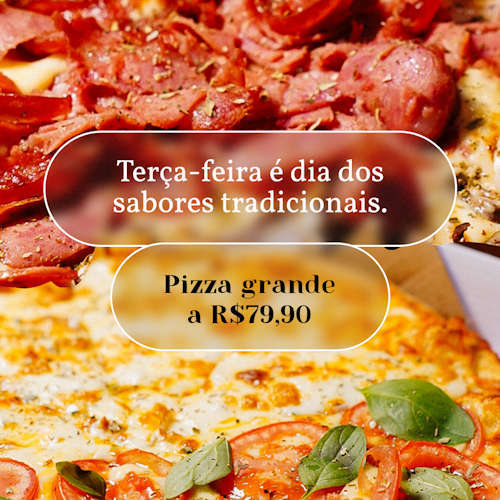 Pizza grande - 3 sabores