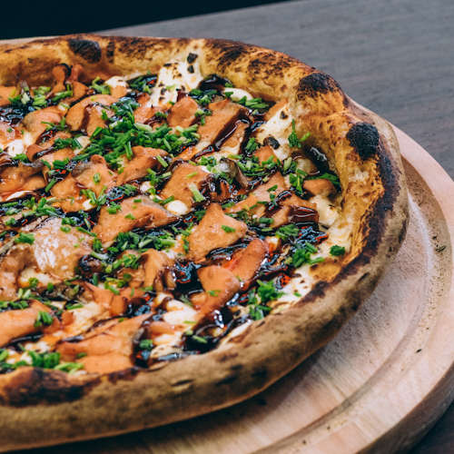 Pizza grande 4 sabores 