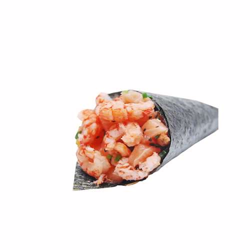 Temaki Camarão com Salmão Grande
