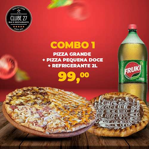 Grande + Pequena Doce + Refri 2L